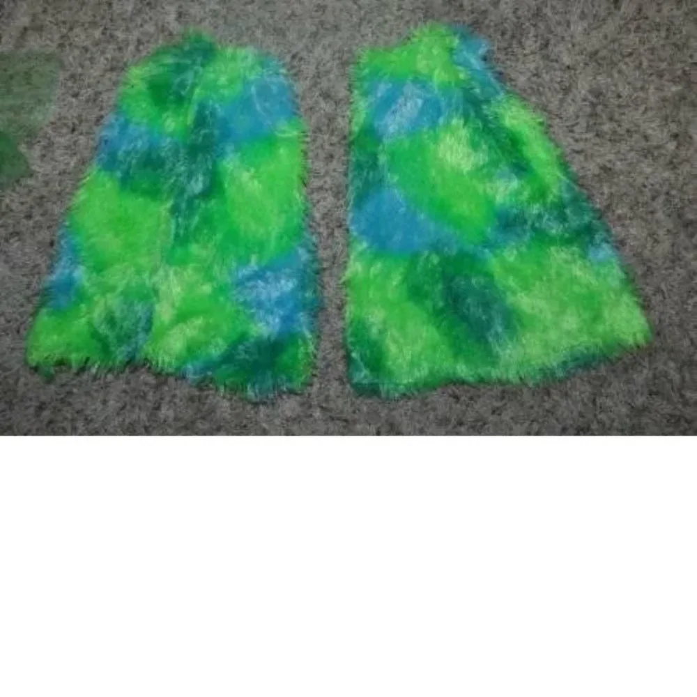 Green Monster Halloween Headpiece, Gloves & Leg Warmers 5 Pc Accessory Kit 14+